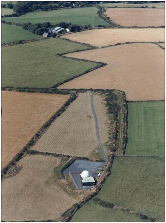 Aerial photo taken from East of Observatory